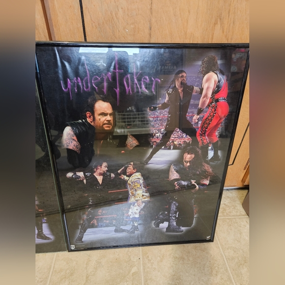 VINTAGE WWE FRAMED/PLAQUE POSTERS - Picture 8 of 9